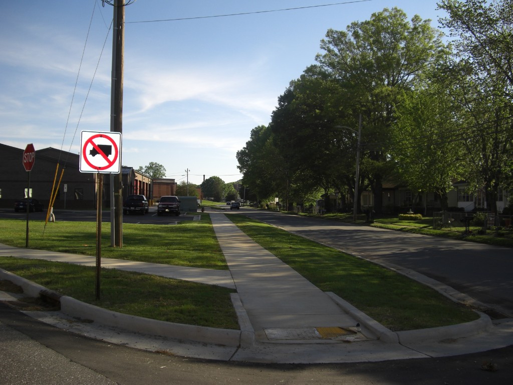 Streetscape in Ranlo, North Carolina